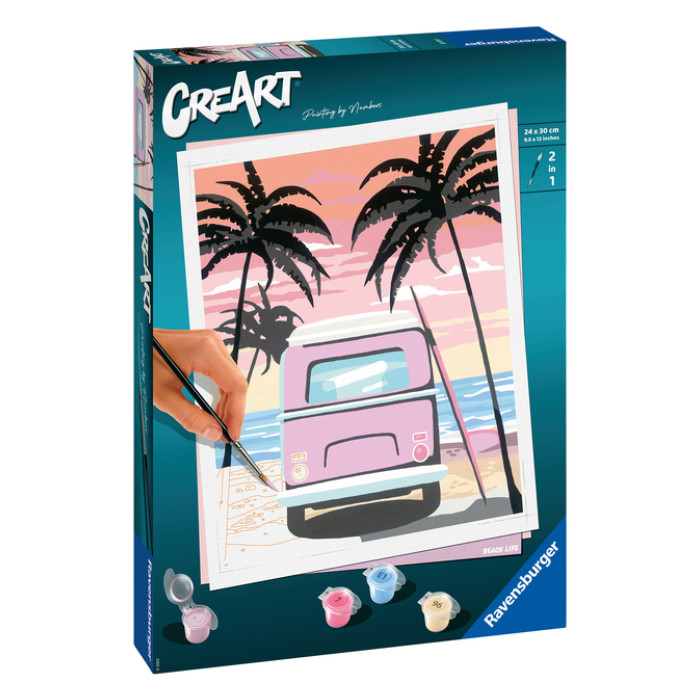 Schilderen op nummers CreArt Beach life