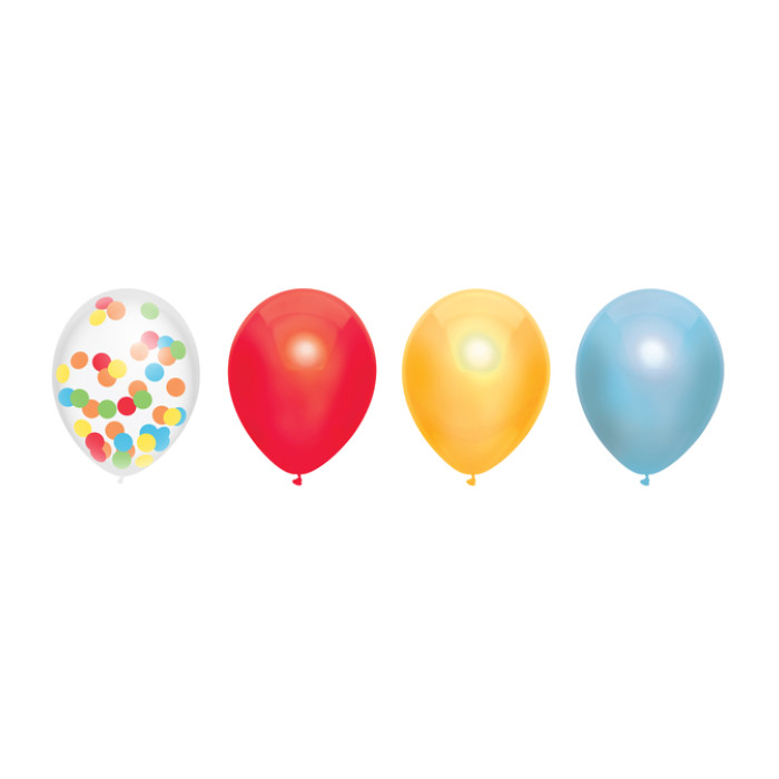 Ballonnen Haza Over The Rainbow 30cm 6 stuks assorti