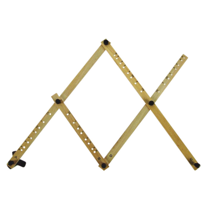 Pantograaf Rumold P4 hardhout lengte 34cm grijs gespoten