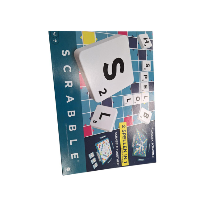 Spel Scrabble Mattel met houtblokjes