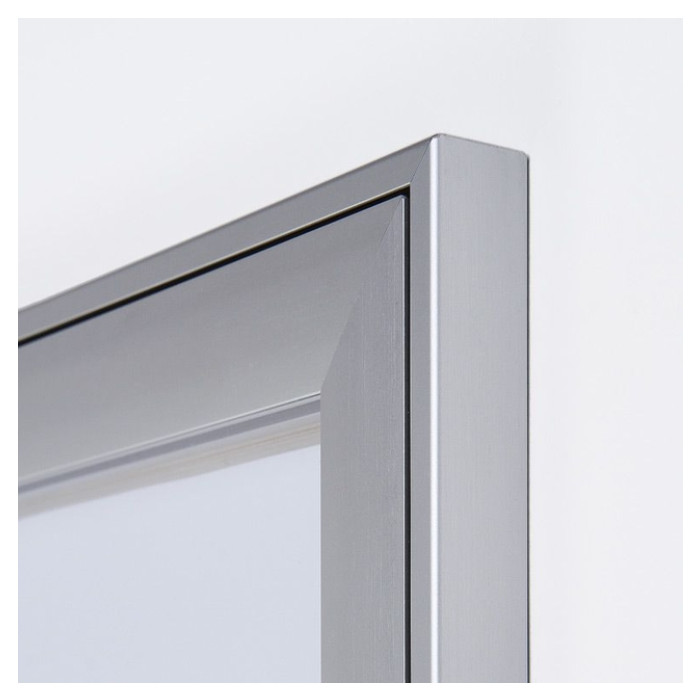 Vitrinebord Quantore luxe 2x A4 zilver