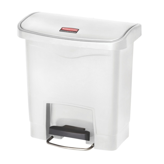 Pedaalemmer Rubbermaid Slim Jim Step-On 15liter wit