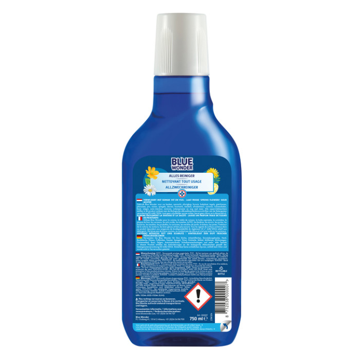 Allesreiniger Blue Wonder met dop dosering 750ml