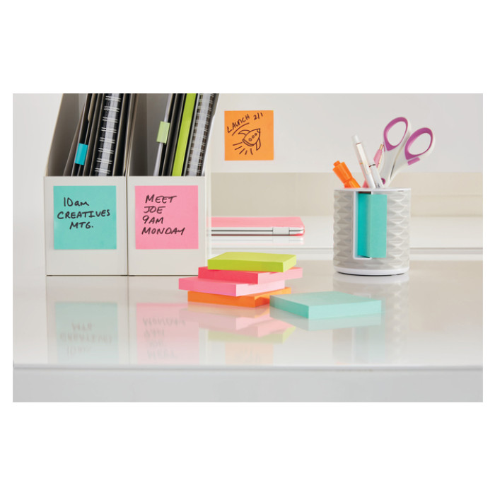 Memoblok 3M Post-it 654 76x76mm Beachside Colour 6 stuks