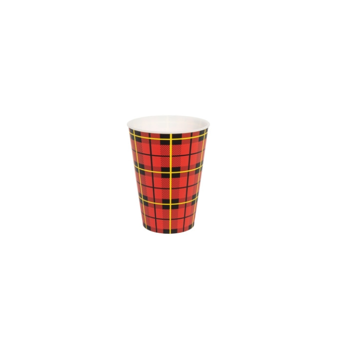 Beker IEZZY 180ml herbruikbaar Scotty 20 stuks rood
