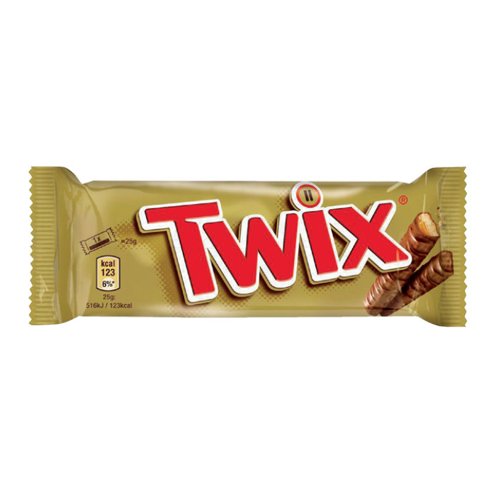Snoep Twix reep 25x50 gram
