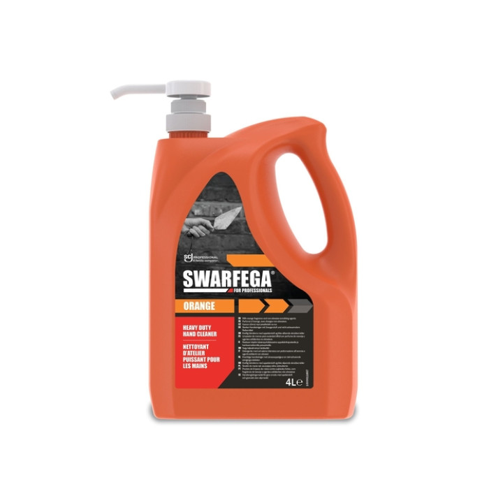 Handreiniger SCJ Swarfega Orange 4 liter met pomp