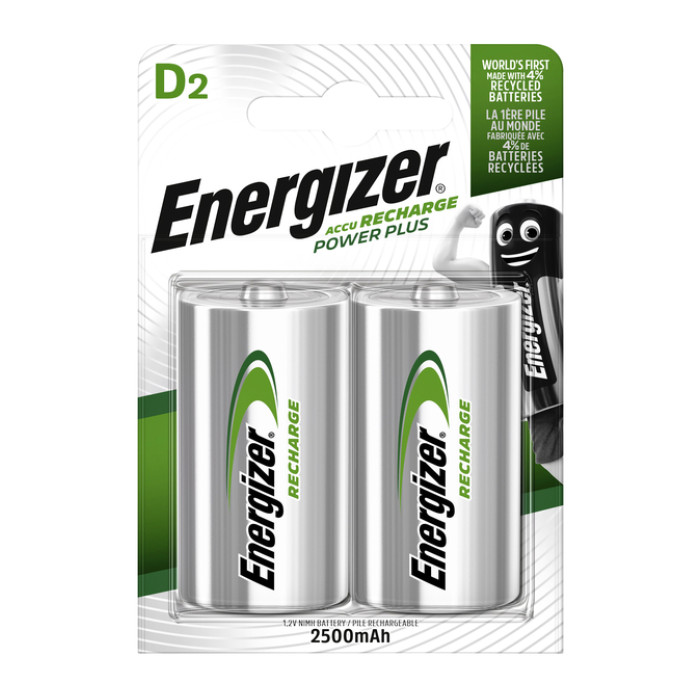 Batterij oplaadbaar Energizer 2x D 2500mAh
