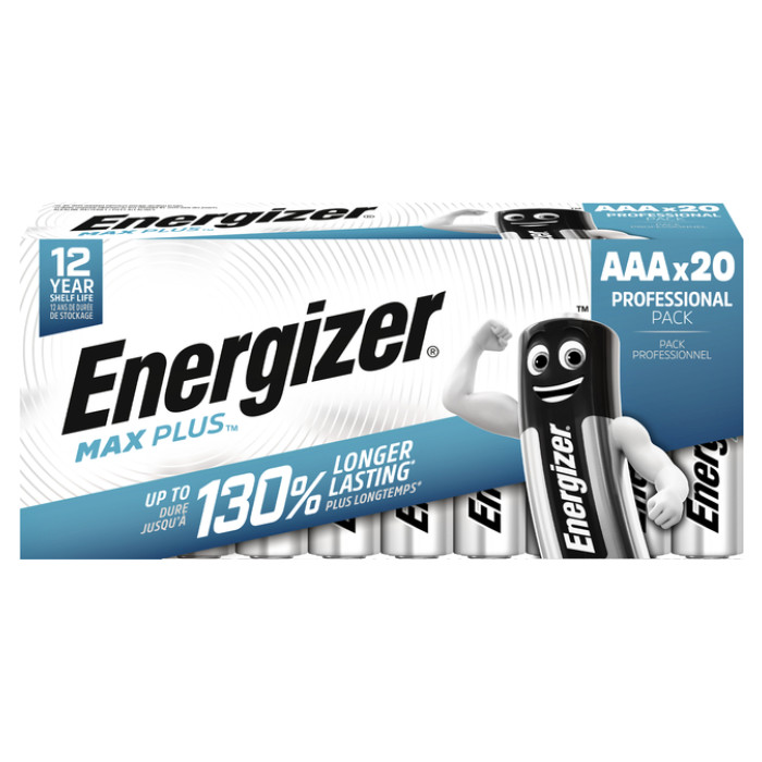 Batterij Energizer Max Plus 20x AAA alkaline