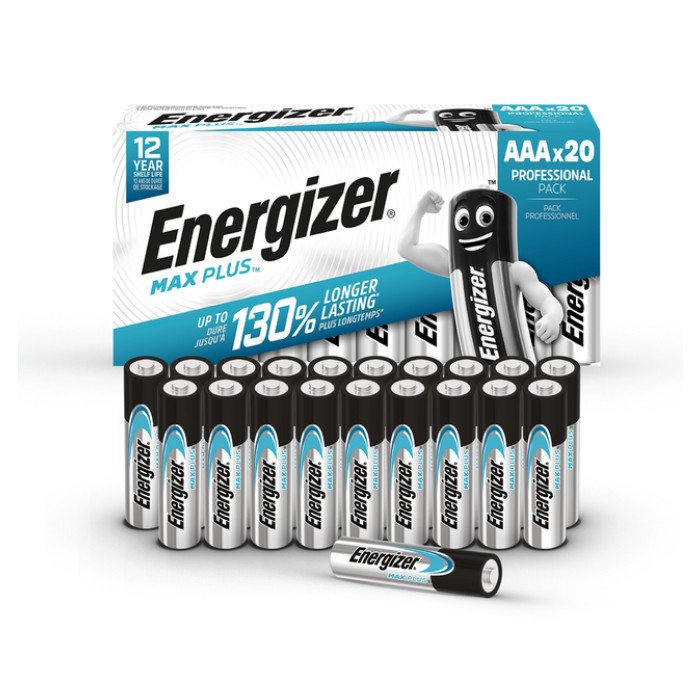 Batterij Energizer Max Plus 20x AAA alkaline