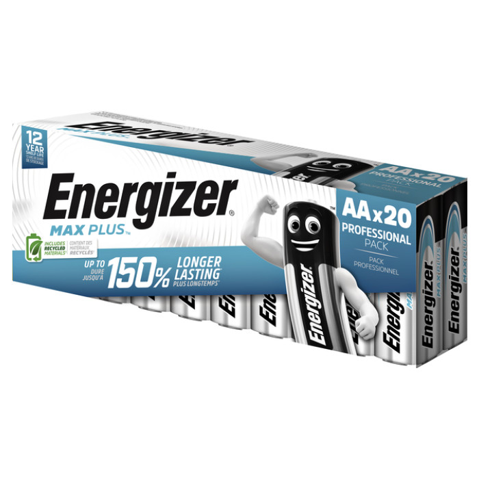 Batterij Energizer Max Plus 20x AA alkaline