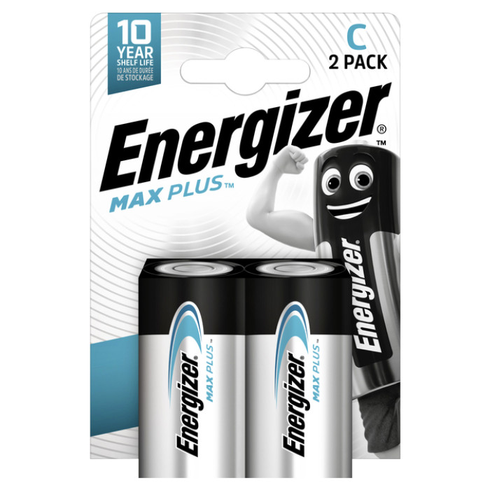 Batterij Energizer Max Plus 2x C alkaline