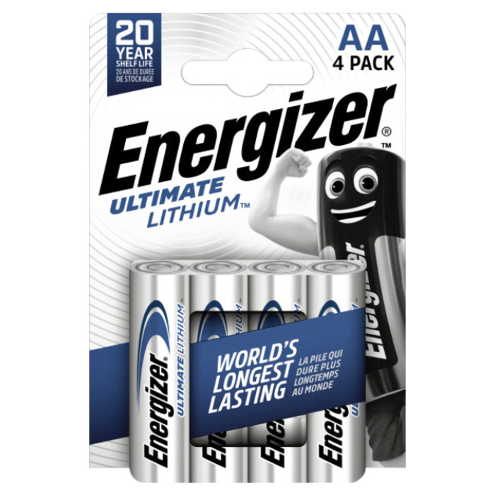 Batterij Energizer Ultimate Lithium 4x AA