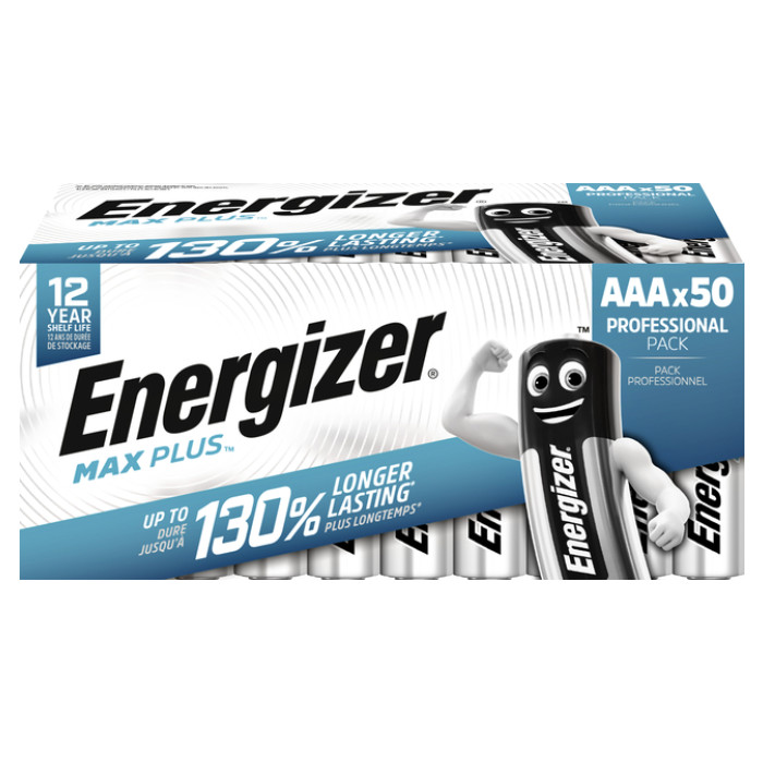 Batterij Energizer Max Plus 50x AAA alkaline