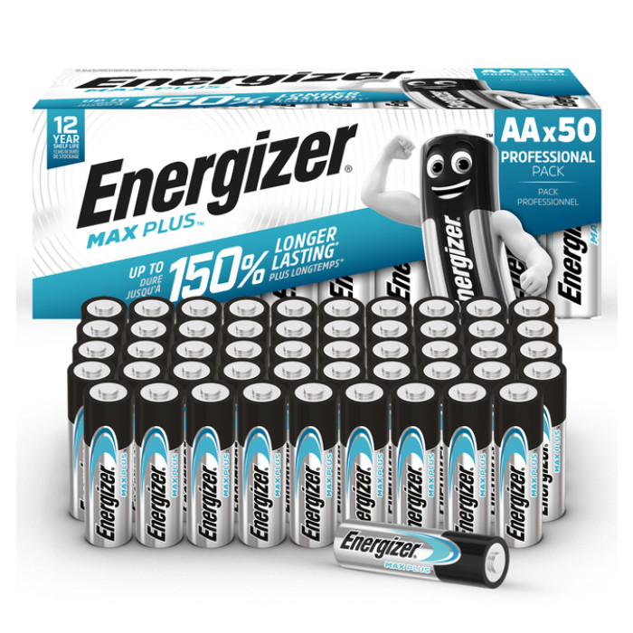 Batterij Energizer Max Plus 50x AA alkaline