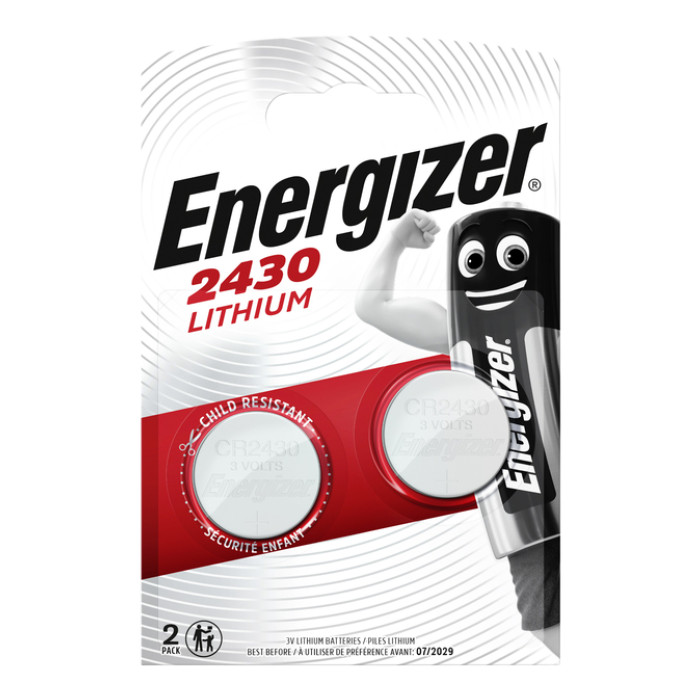 Batterij Energizer knoopcel 2x CR2430 lithium
