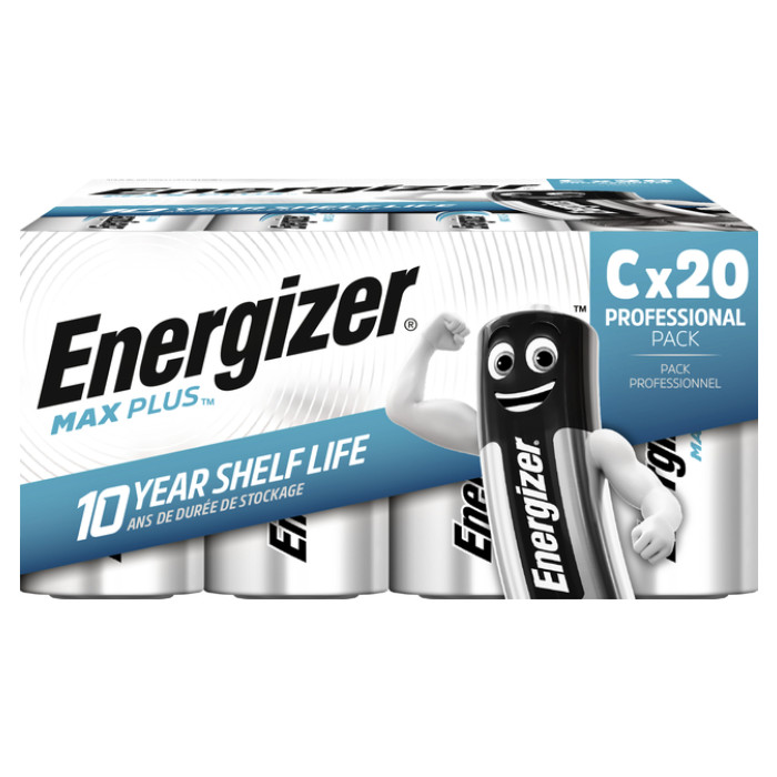 Batterij Energizer Max Plus 20x C alkaline