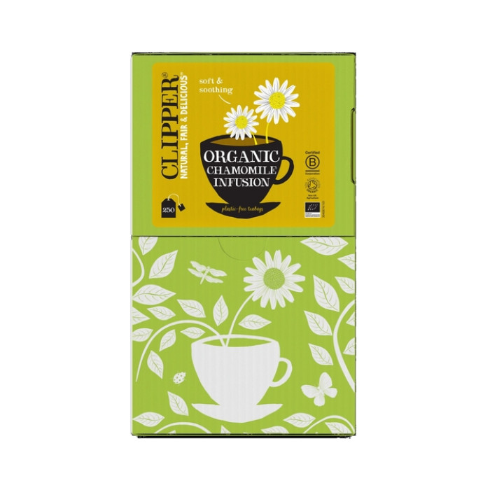 Thee Clipper infusion chamomile bio 250 zakjes
