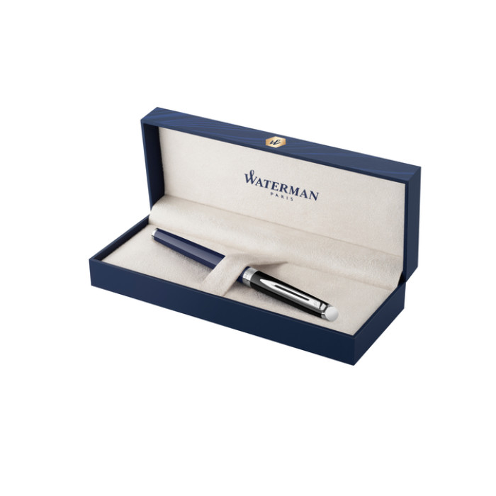 Rollerpen Waterman Hémisphère Colour Blocking black en blue CT fijn