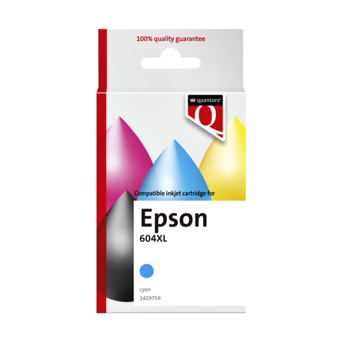 Inktcartridge Quantore alternatief tbv Epson 604XL T10H24 blauw