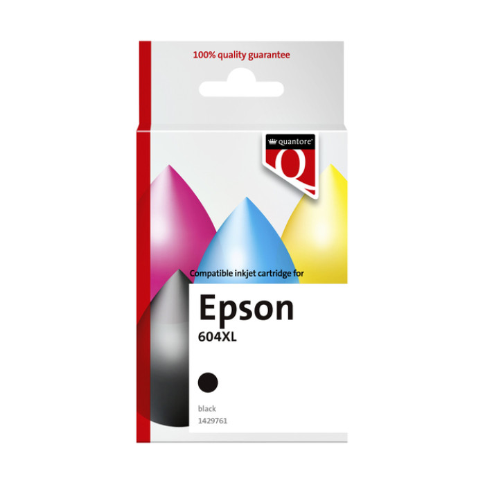 Inktcartridge Quantore alternatief tbv Epson 604XL T10H14 zwart