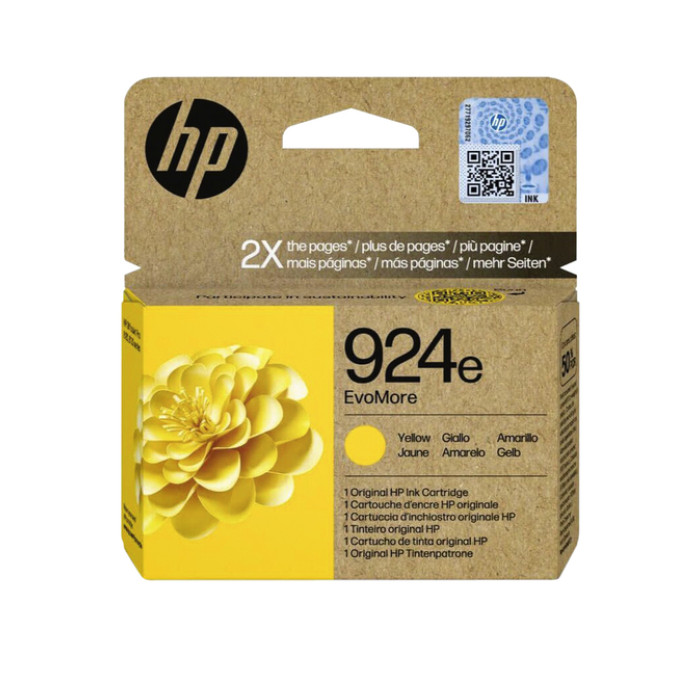 Inktcartridge HP 4K0U9NE 924E Evomore geel