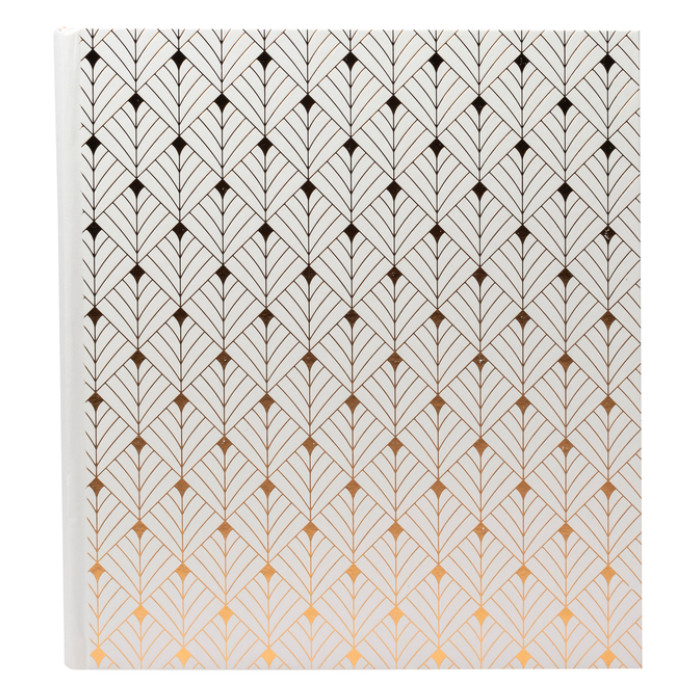 Fotoalbum Exacompta 29x32cm 60 zwarte pagina's Néo Déco wit
