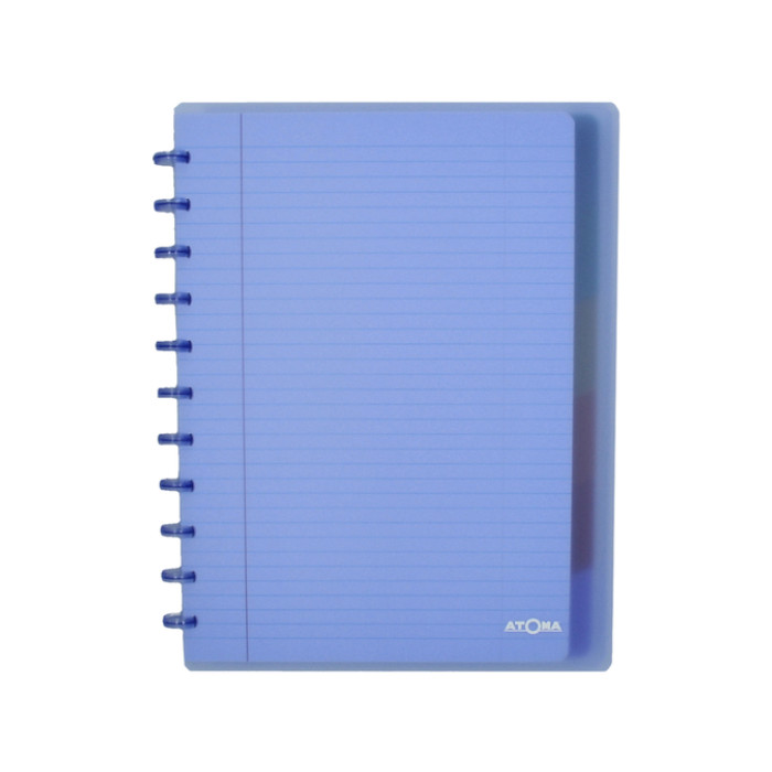 Schrift Atoma A4+ ruit 5x5mm 120blz 90gr PP transparant assorti