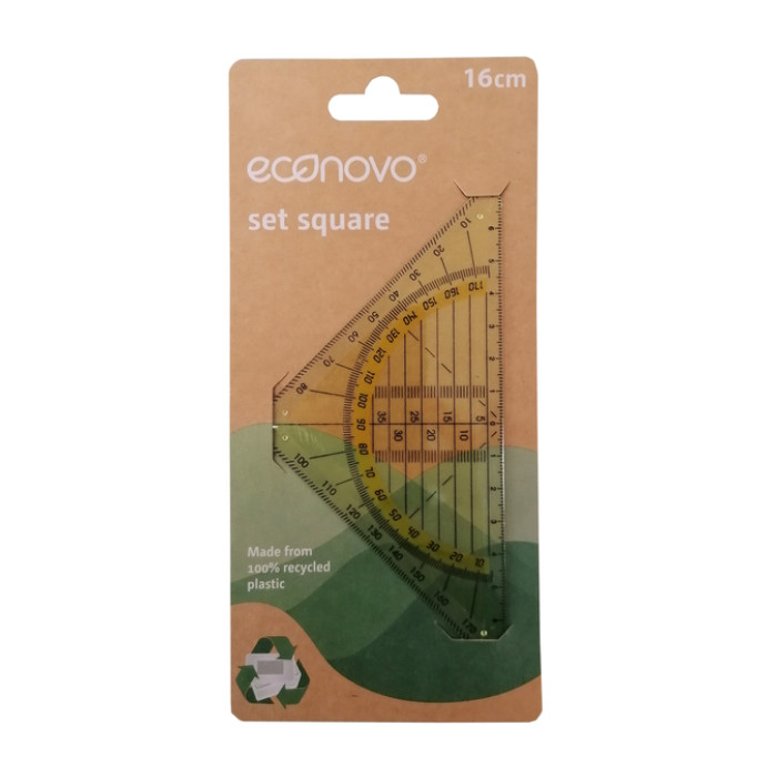 Geodriehoek Econovo 16cm blister à 1 stuk