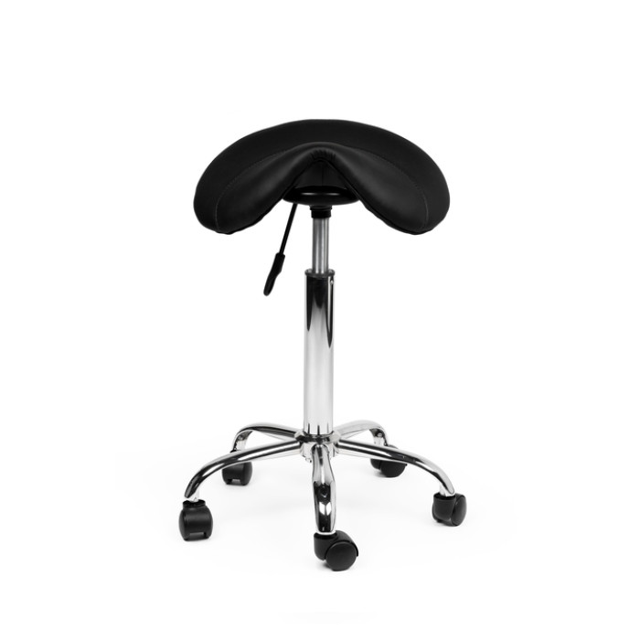 Zadelkruk Office medium harde wielen zw
