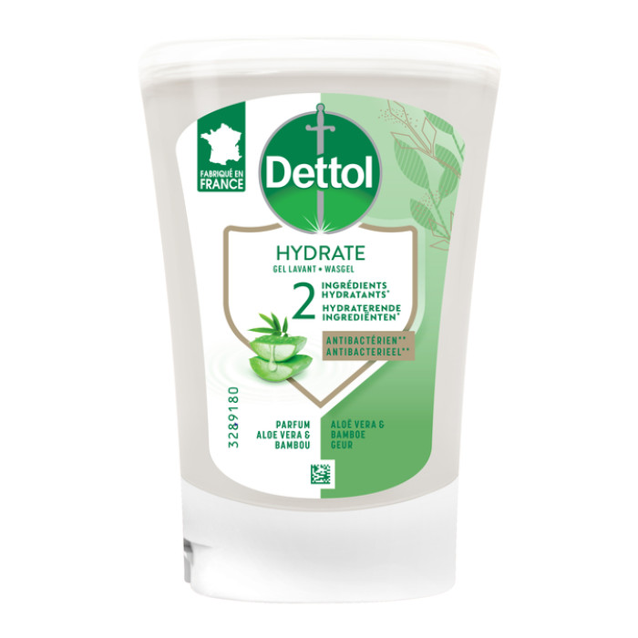Handzeep Dettol Hydrating Aloe Vera antibacterieël 250ml refill No Touch