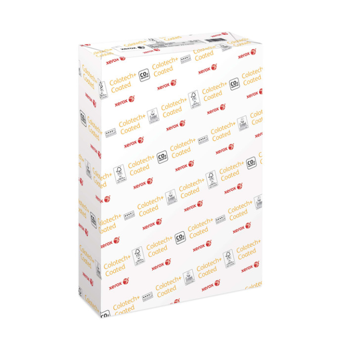 Laserpapier Xerox Colotech+ glossy coated A3 200gr wit 250 vel