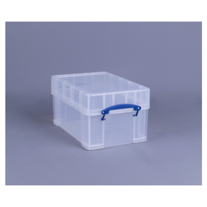 Opbergbox Really Useful 9 liter XL 395x255x205mm transparant wit