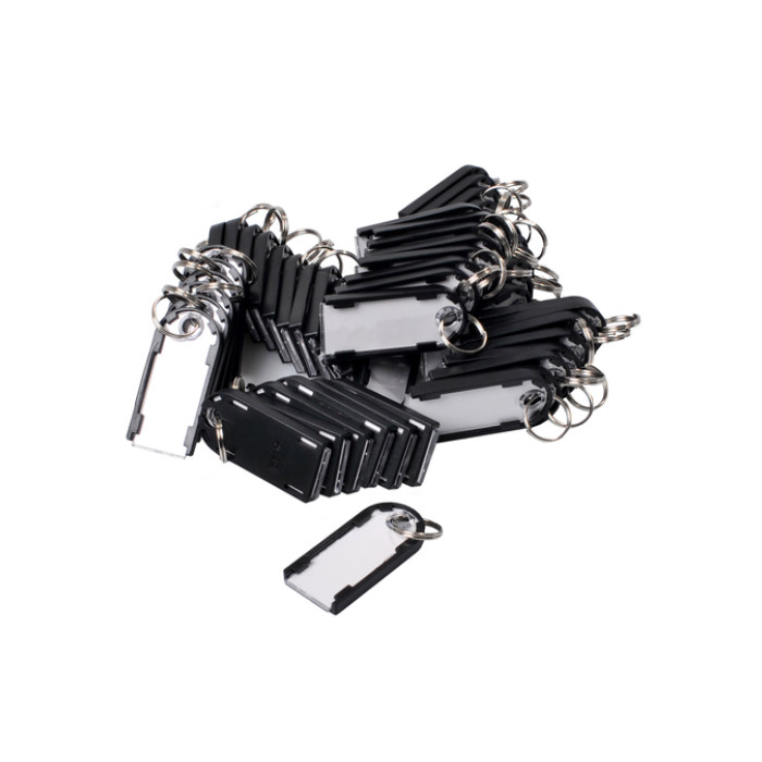 Sleutellabel Pavo Magnettag zwart 50 stuks