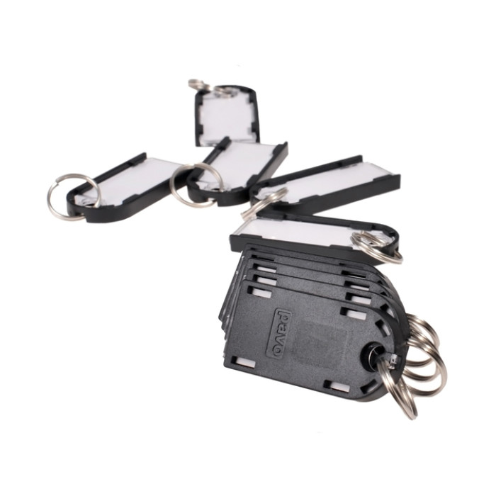 Sleutellabel Pavo Magnettag zwart 10 stuks