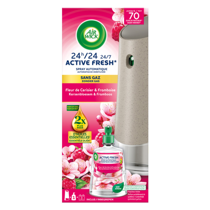 Luchtverfrisser AirWick AF Kersenbloesem framboos Starter Kit 228ml