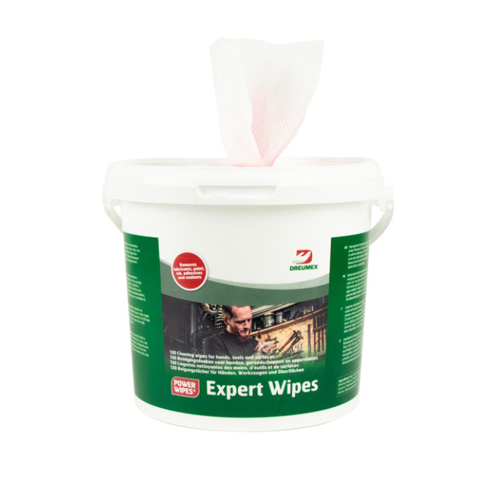 Reinigingsdoek Dreumex Expert Wipes emmer 130 stuks wit
