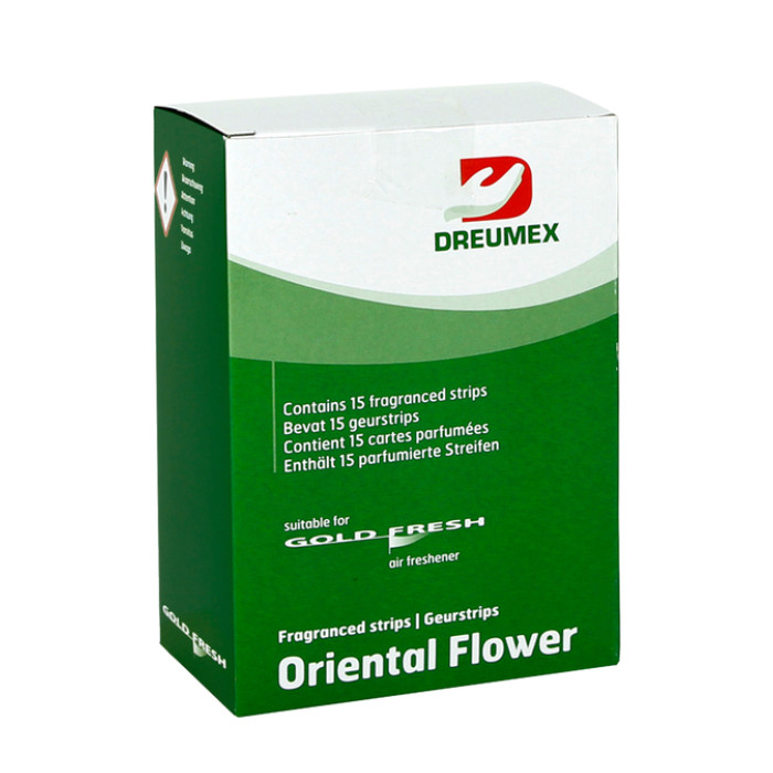 Luchtverfrisser Dreumex Gold Fresh Oriental Flower 15 strips