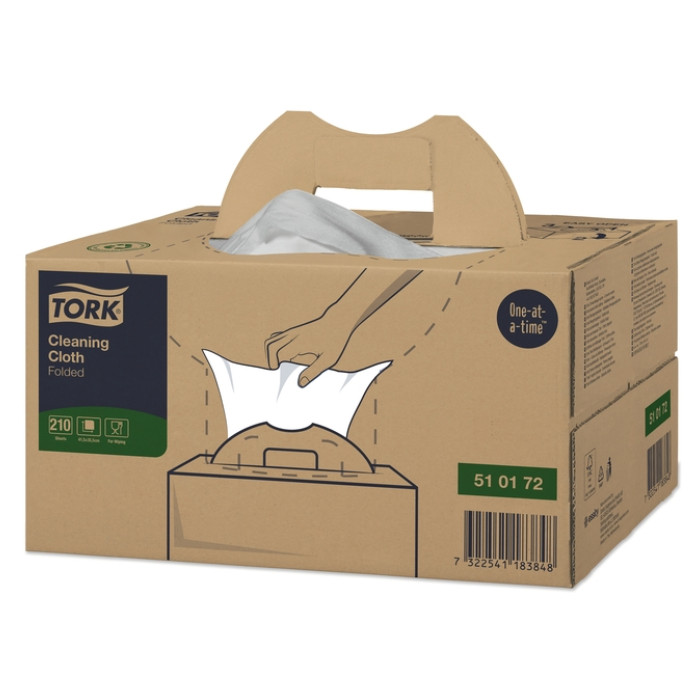 Reinigingsdoek Tork W7 Premium dispenserdoos 1-laags 210 vel wit 510172