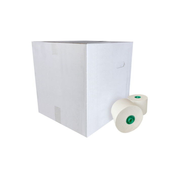 Toiletpapier systeemrol 1-laags 150m wit