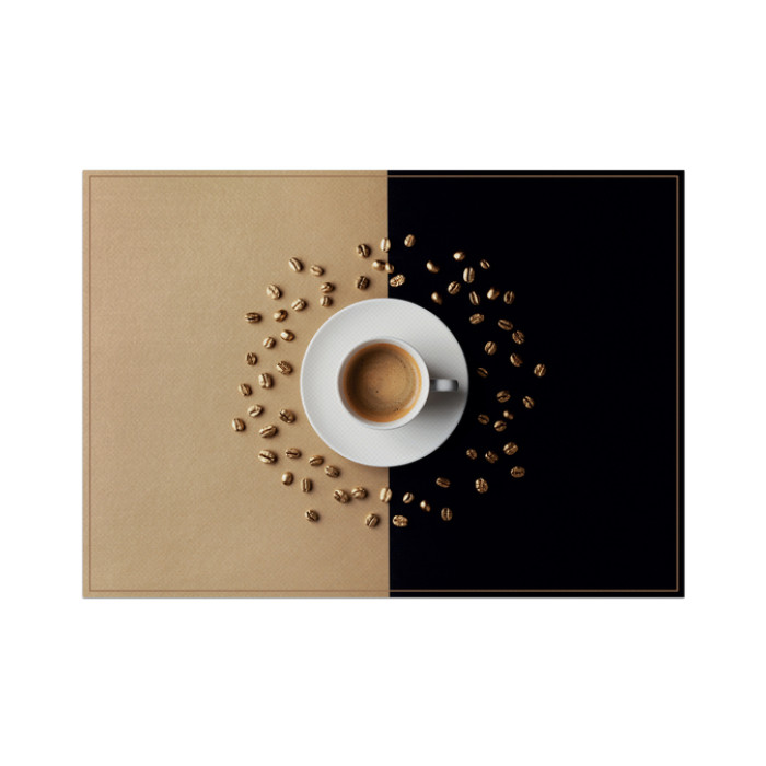Placemat IEZZY koffiekop bruin 6 stuks