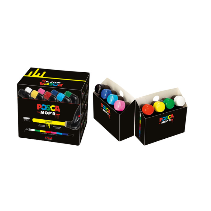 Paintmarker Uni POSCA PCM22 Mop'r assorti set à 8 stuks