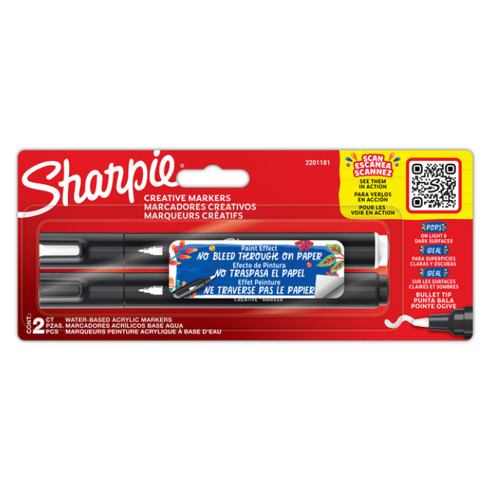 Creatieve marker Sharpie assorti 2 stuks