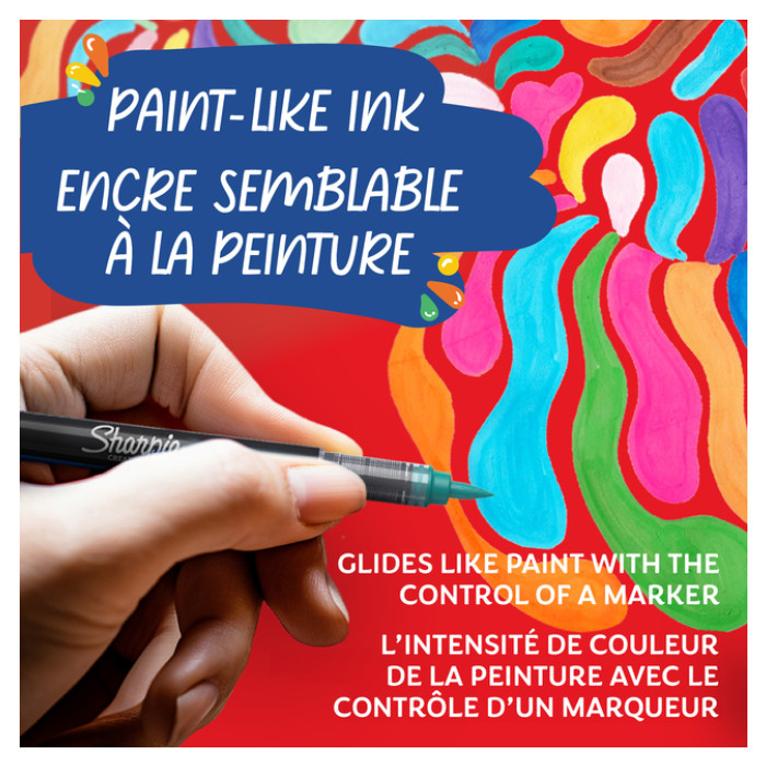 Creatieve marker Sharpie assorti blister à 5 stuks