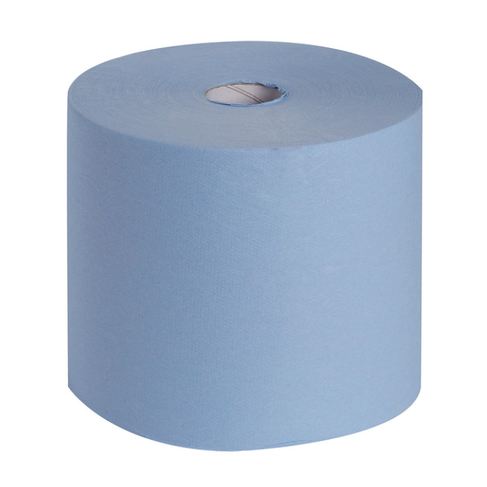 Poetsrol WypAll L10 Extra 1-laags 235mmx380m 1000 vel blauw 7472