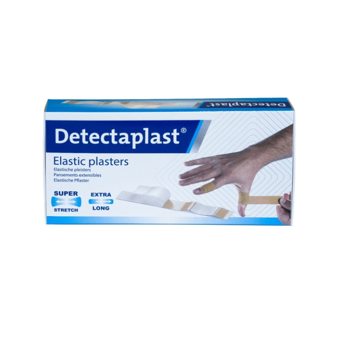 Elastische pleisters bruin Detectaplast 180x20mm 100 stuks