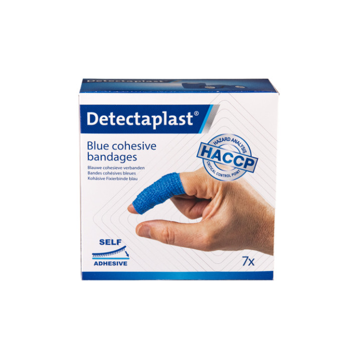Cohesief verband blauw Detectaplast assorti 7 stuks
