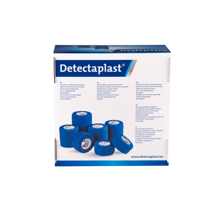 Cohesief verband blauw Detectaplast assorti 7 stuks