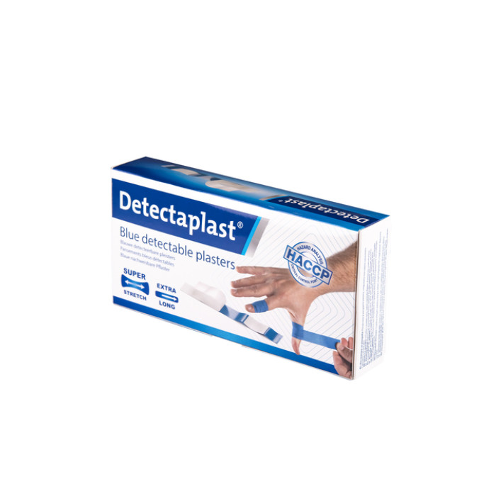 Elastische blauwe textielpleister Detectaplast 180x20mm 100 stuks
