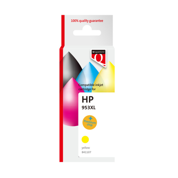 Inktcartridge Quantore alternatief tbv HP F6U18AE 953XL geel HC